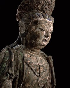Grand bodhisattva assis en méditation, dynastie Jin (1115-1234) (détail) - Chinese School