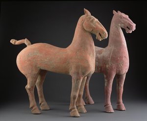 Paire de chevaux, dynastie Han