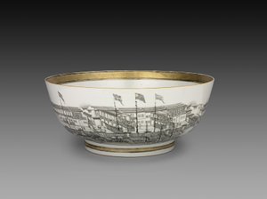 Bol à punch, vers 1800 - Chinese School