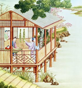 Femmes faisant des travaux domestiques - Chinese School