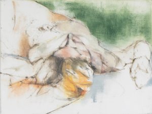 Maria, étude de peinture de vie, 2018,(huile sur toile de lin)