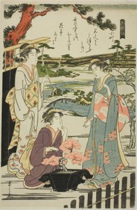 Komachi, de la série "Six Poètes Immortels (Rokkasen)" - Chobunsai Eishi