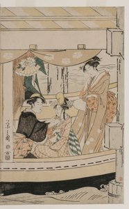 Fête sur le bateau de plaisance Kawaichimaru - Chobunsai Eishi