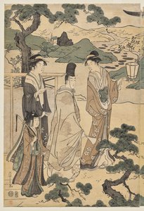 Le chapitre Matsukaze du Conte de Genji (de la série Le Conte de Genji en robe élégante moderne)