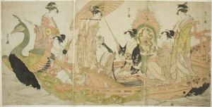 Le bateau paon - Chobunsai Eishi