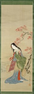 Les demoiselles de sel, Matsukaze avec le manteau de Yukihira - Chobunsai Eishi