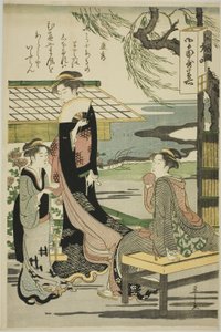 Yasuhide, de la série "Six poètes immortels (Rokkasen)" - Chobunsai Eishi