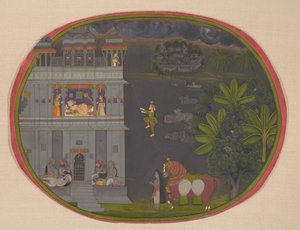 Escapade nocturne, vers 1800-10 - Chokha