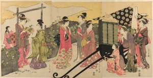 Parodie du chapitre Yugao du Conte de Genji - Chokosai Eisho