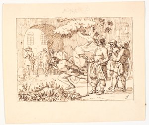 Illustration pour St. St. Blicher, Les trois veilles de Noël - Christen Dalsgaard