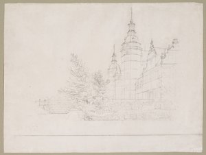 Château de Frederiksborg. Partie près du pont de la Monnaie - Christen Købke