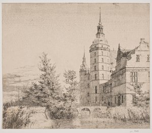 Château de Frederiksborg. Partie près du Pont de la Monnaie