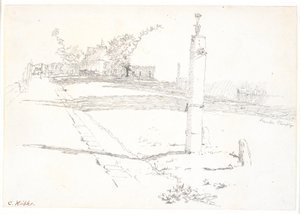 La rue avec la fontaine - Christen Købke