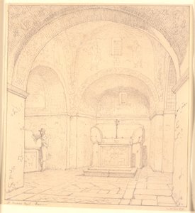 Tombe de Galla Placidia dans la Chapelle St. Nazareo à Ravenne - Christen Købke