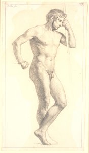 Modèle académique masculin debout