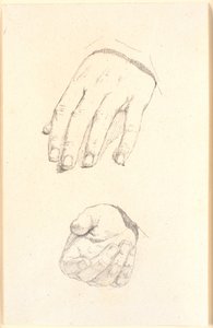 Études de mains - Christen Købke