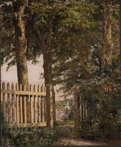 La porte du jardin de la maison de l