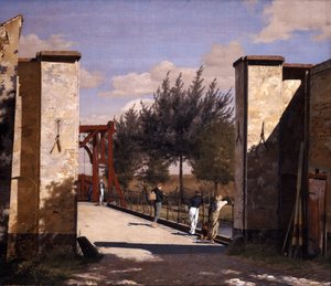 La porte nord de la citadelle - Christen Købke