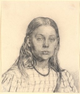 Jeune fille. Buste - Christen Købke
