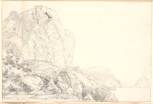 Vue de la côte près de Marina Piccola à Capri - Christen Købke