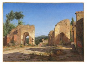 Porte de la Via Sepulcralis à Pompéi - Christen Købke