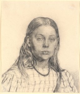 Jeune fille. Buste - Christen Købke