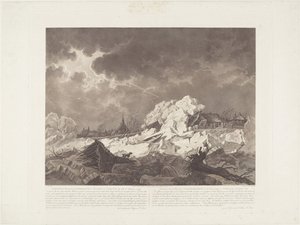 Vue des glaces qui s