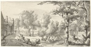 Paysage avec ferme - Christiaan Josi