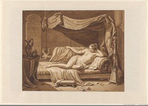 Femme nue dans un intérieur classique