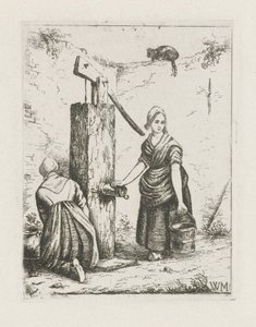 Deux femmes près d