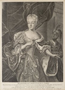 Portrait de la princesse Charlotte de Brunswick-Wolfenbüttel 1694-1715, épouse du tsarévitch Alexeï Petro - Christian Albrecht Wortmann