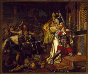Mort de Knut IV de Danemark le Saint (1040-1086) - Christian Albrecht von Benzon