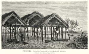 Habitations lacustres des Indiens Wayuu (Guajiro), Maracaibo, Venezuela - Christian Anton Goering