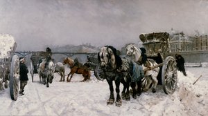 Neige sur la Seine - Christian Eriksen Skredsvig