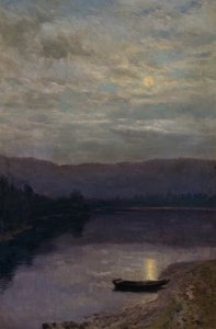 Lever de lune par le Solevatne - Christian Eriksen Skredsvig