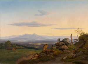 Vue sur le pays de Werdenfels - Christian Ernst Bernhard Morgenstern