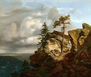 Paysage du Harz (La lande de Lunebourg près de Harburg)