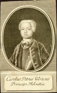 Portrait du duc Karl Peter Ulrich de Holstein-Gottorp 1728-1762, 1734