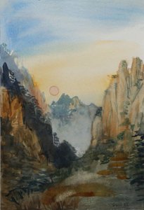 Soleil Rose - Montagnes Jaunes, 2015 - Christian Furr