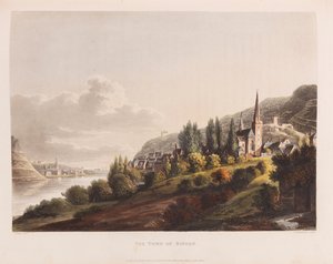 Bingen. De: Une tournée pittoresque le long du Rhin, 1820. - Christian Georg Schütz the Younger