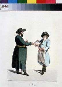 Série sur les marchands de Moscou : vendeur de kvas - Christian Gottfried Geissler