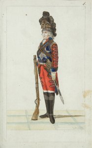 Officier du Régiment de Cavalerie des Gardes de la Vie, 1793 - Christian Gottfried Heinrich Geissler
