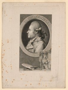 Portrait de Daniele Chodoiecki, Frontispice pour "Neue Bibliothek der schönen Wissenschaften," Leipzig, Allemagne, 1780 - Christian Gottlieb Geyser
