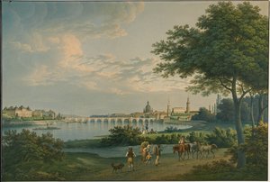 Vue de Dresde, 1810 - Christian Gottlieb Hammer