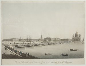 Vue du pont Saint-Isaac à Saint-Pétersbourg