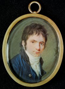 Portrait miniature de Ludwig Van Beethoven (1770-1827)