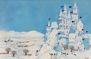 Château de bonhommes de neige