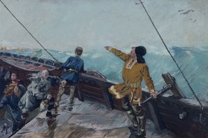 Leiv Eiriksson découvre l