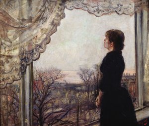 Oda Krohg à la fenêtre