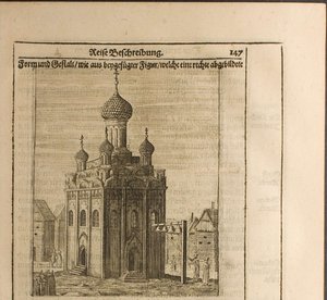 Cathédrale du Kremlin de Moscou, illustration de Voyages au Grand-Duc de Moscovie